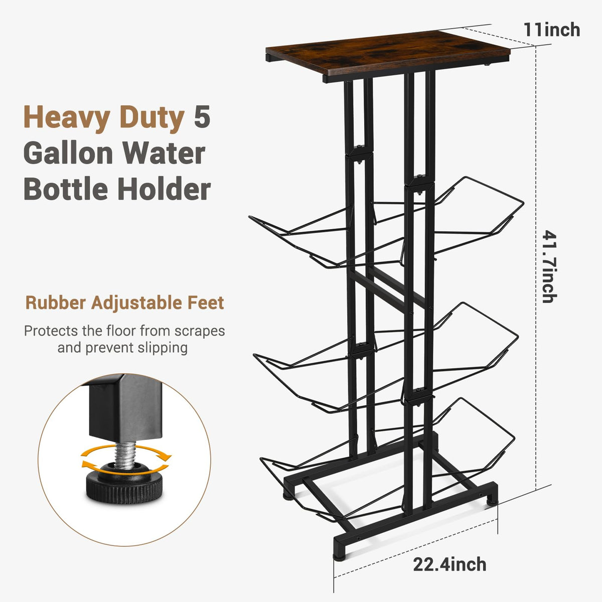 CAROD durable steel frame for heavy use and stability