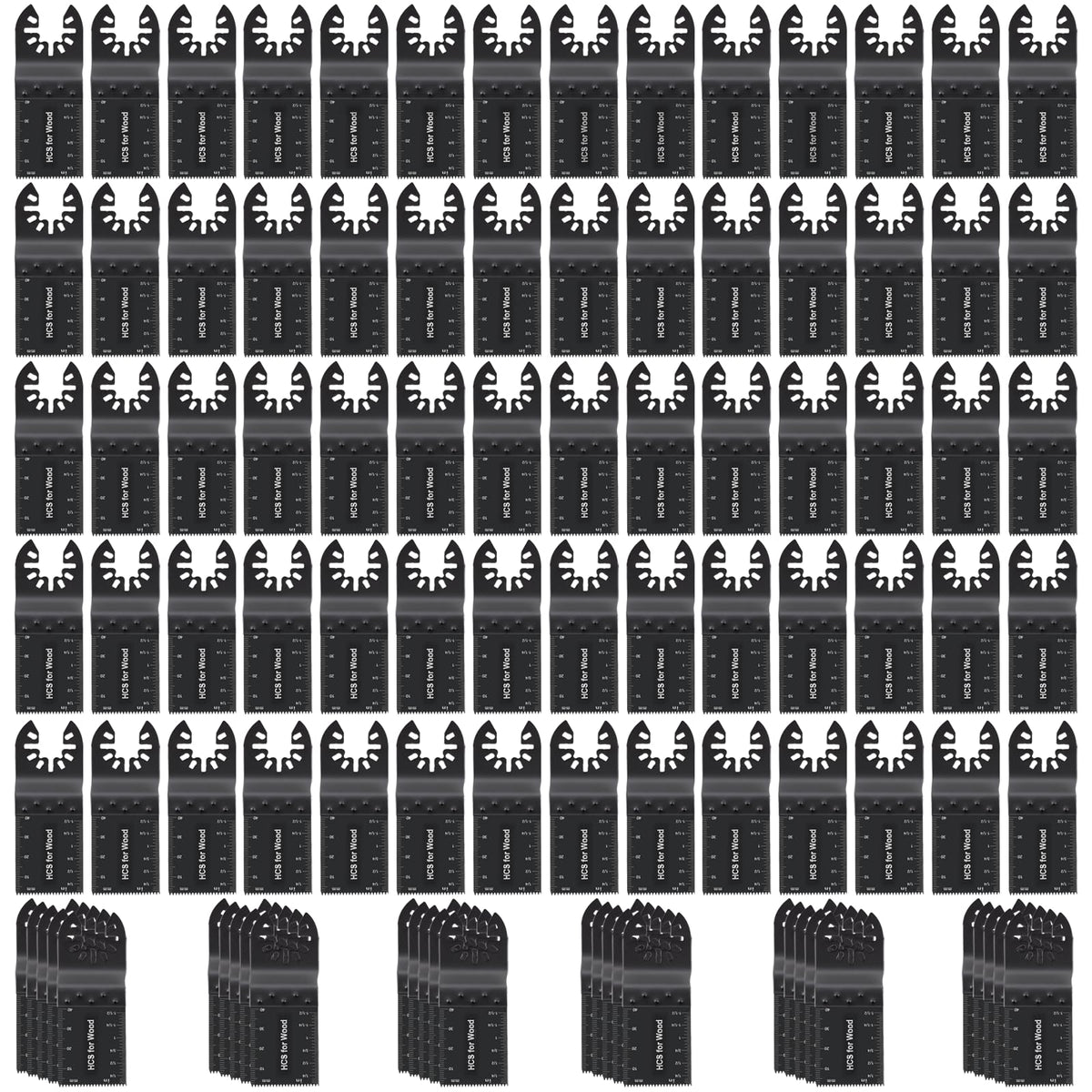 CaRoller 100Pcs oscillating blades pack for versatile cutting tasks