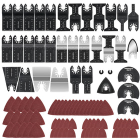 CaRoller 96Pack oscillating blades kit in a compact box for organized storage and quick access