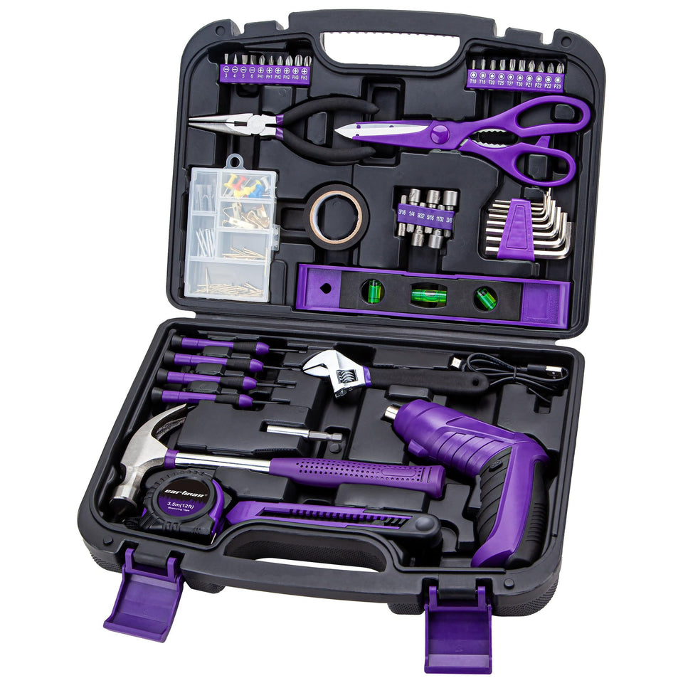 Cartman 149-piece tool set in case for all-around home repairs.