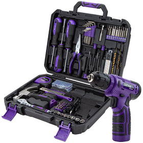 Cartman 150-piece tool set case with organized compartments for quick home fixes