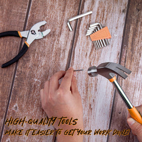 Chrome-plated tools in CARTMAN 39-piece set for durability and corrosion resistance.