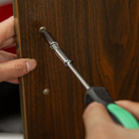 Cartman 39-piece tool set in use, highlighting portability and light weight.