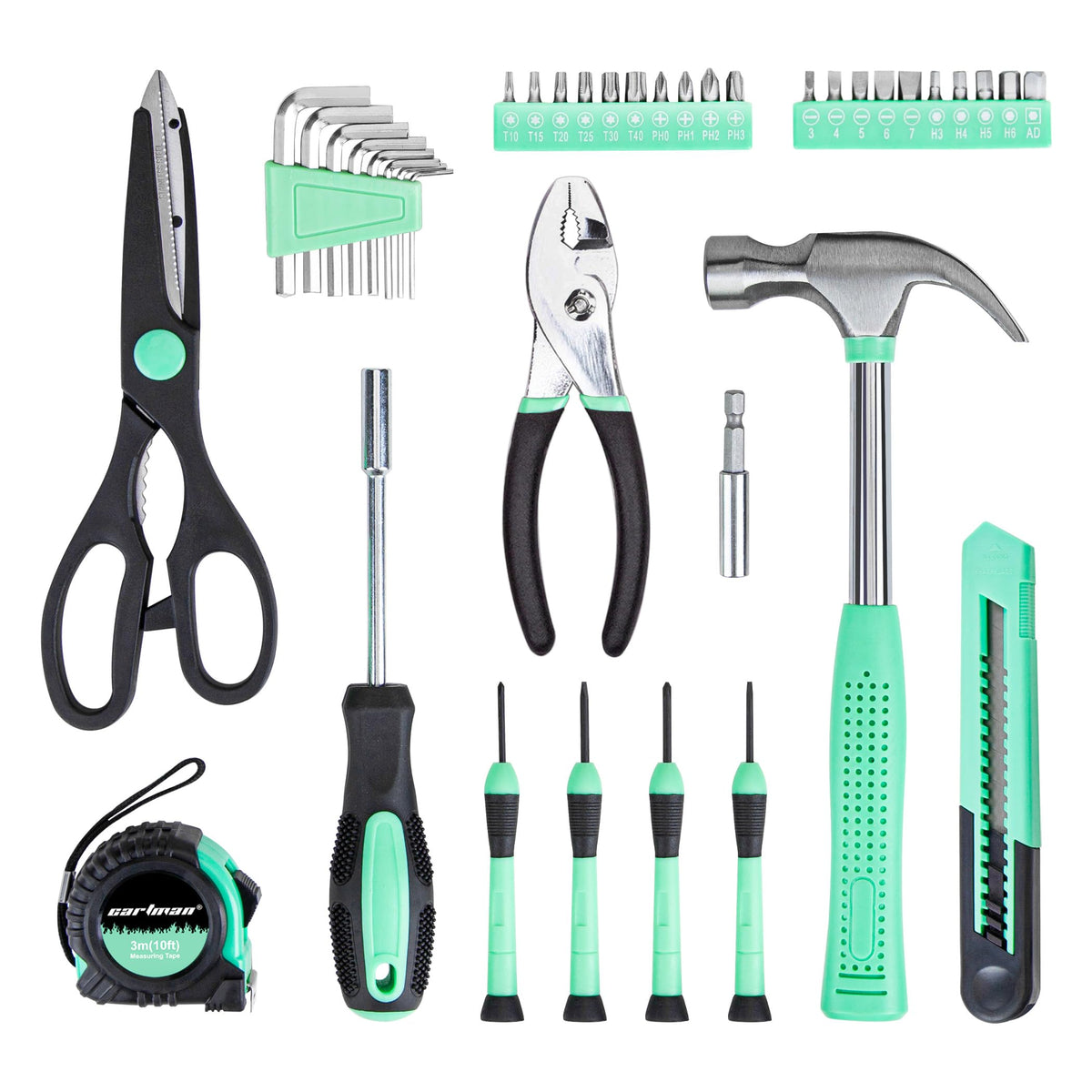 Cartman 39-piece tool set showing pliers for tightening and gripping tasks.