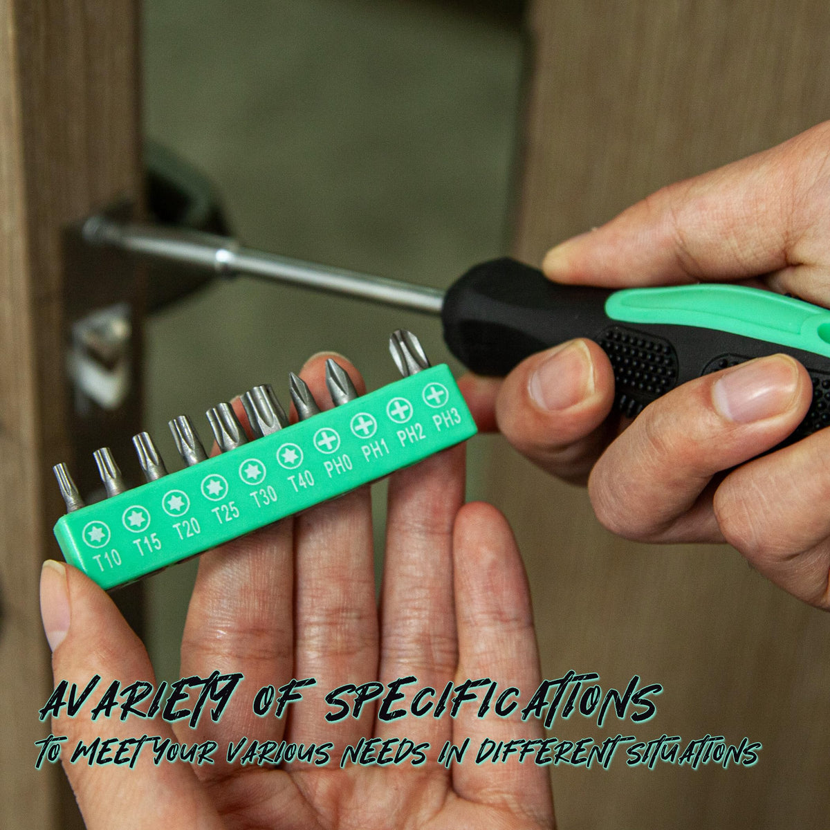 Cartman 39-piece tool set stored in a sturdy plastic case for organized storage.
