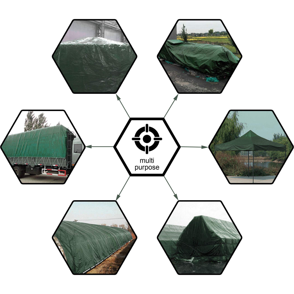 Cartman dustproof waterproof tarp ready for harsh weather during camping