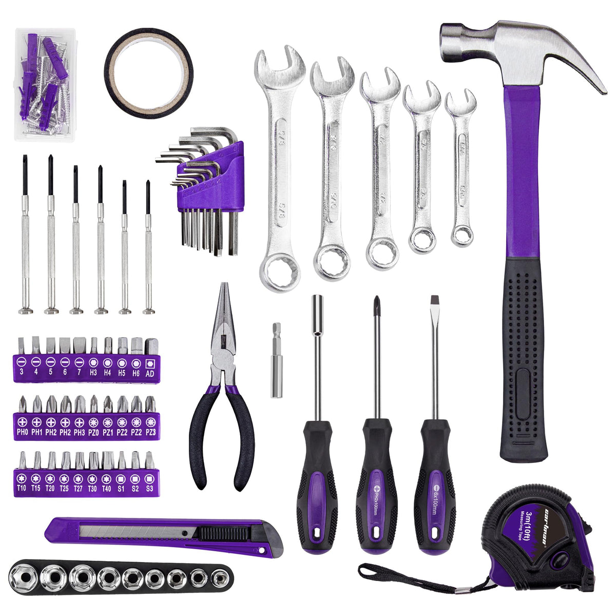 Cartman heat-treated tools highlight durability for frequent garage tasks.