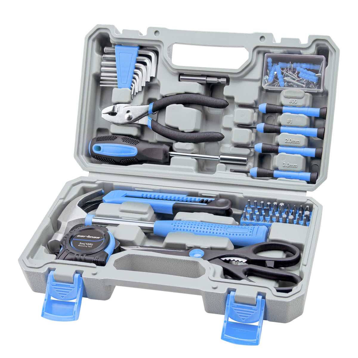 CARTMAN Home Tool Set Kit hammer enables quick home fixes.