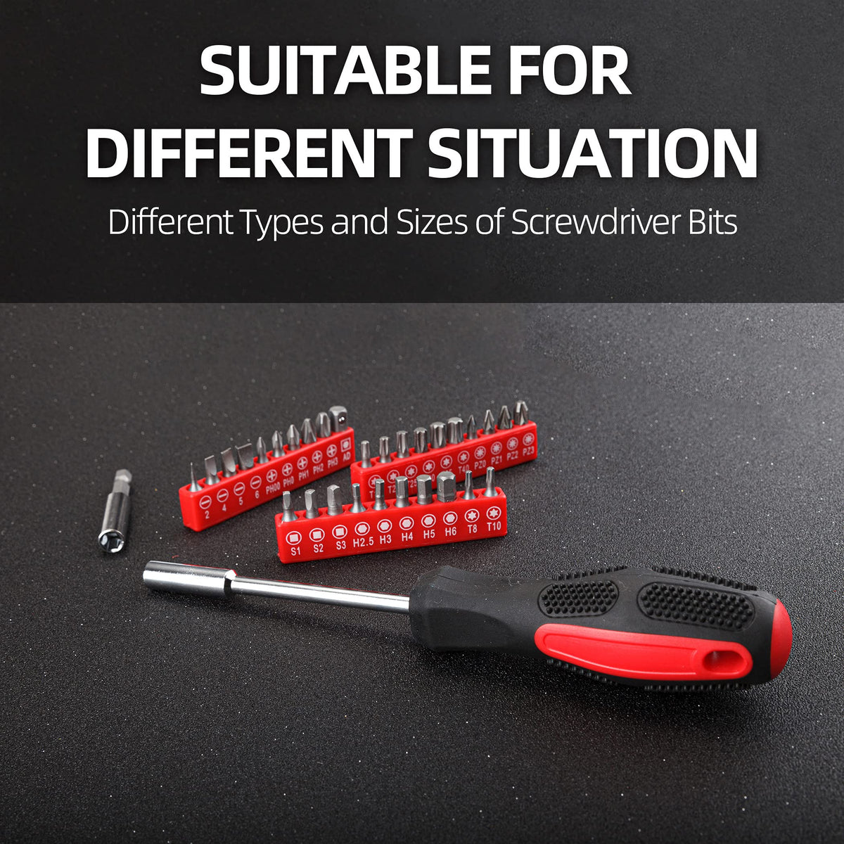 Cartman Home Tool Set Kit storage case keeps tools organized.