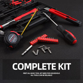 Cartman Home Tool Set Kit tape measure for precise DIY results.
