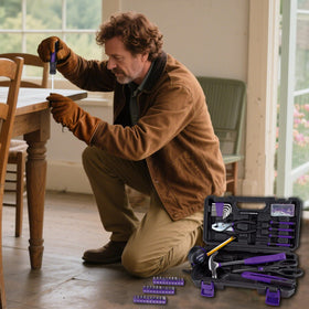 CARTMAN Home Tool Set Purple Accent for quick identification and style.