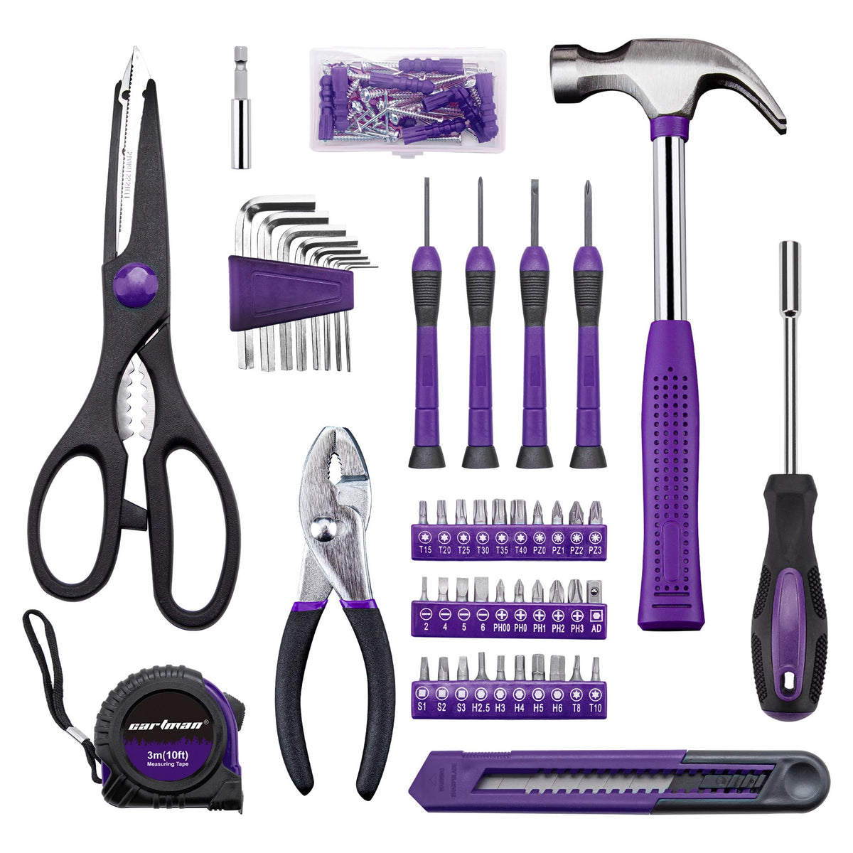 CARTMAN Home Tool Set Screwdrivers for fast, precise driving tasks.