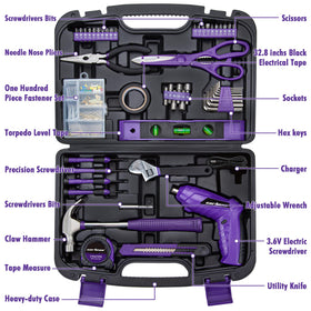 Cartman purple cordless screwdriver ready for quick assembly and mobile use.