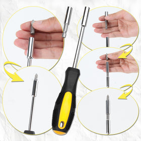 CARTMAN screwdrivers and tape measure in chrome-plated finish.