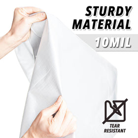 CARTMAN tarp grommets closeup highlights secure tie-down points for windy days.