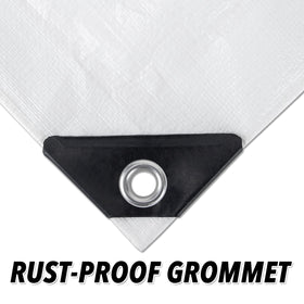 CARTMAN tarp waterproof and dustproof test image suggests all-weather coverage.