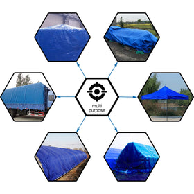 Cartman waterproof and dustproof tarp shields boats and RVs in wet weather.