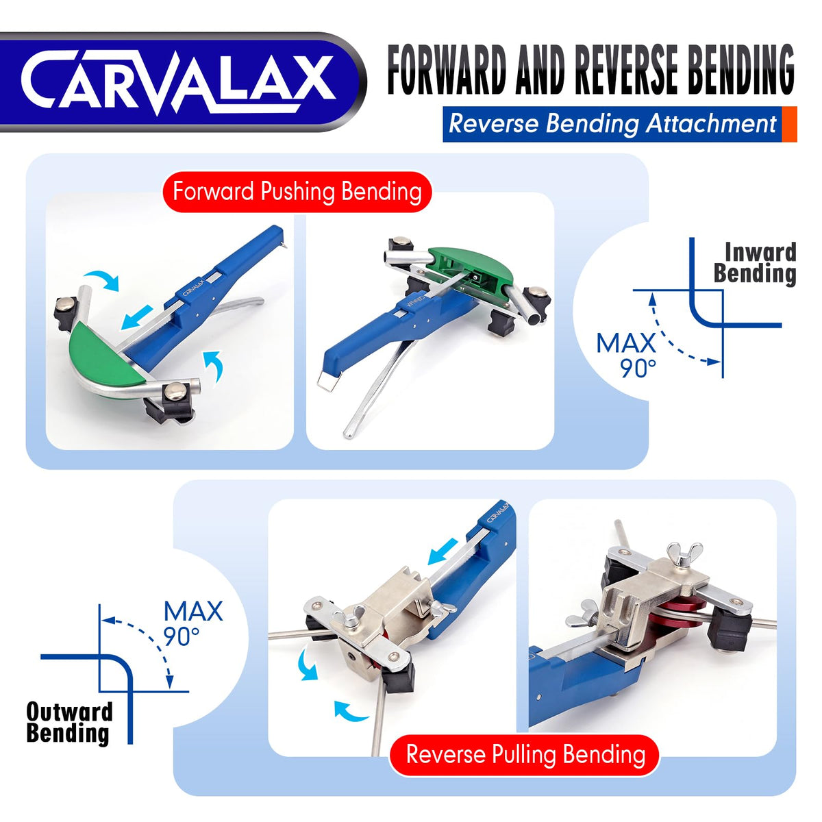 CARVALAX reverse-bend adapters enable flexible routing in confined installations.