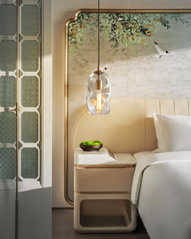 CASAMOTION art glass orb with organic shape for living room ambience.