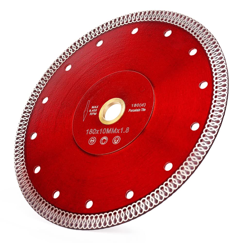 Casaverde diamond tile blade cutting porcelain smoothly for precise results.