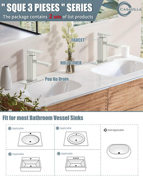 Casavilla pop-up drain close-up showing reliable seal