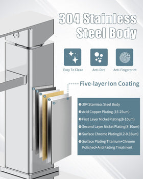 Casavilla stainless steel finish resists fingerprints and water spots for cleaner appearance.