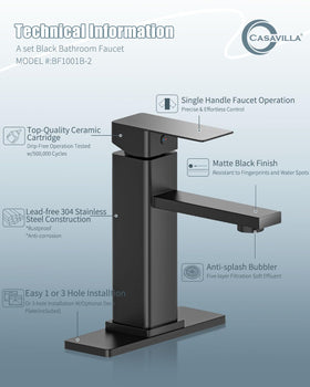 Casavilla SUS304 stainless steel faucet resists rust and fingerprints