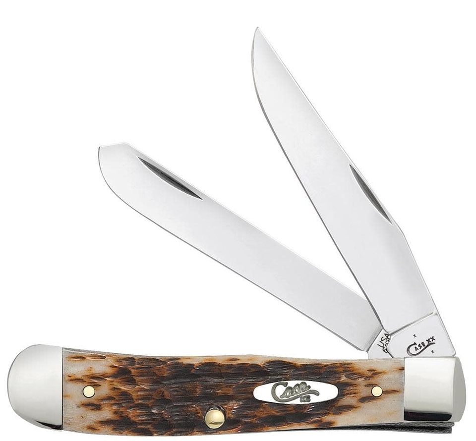 Case Amber Bone Trapper with clip blade for everyday tasks