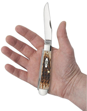 Case Amber Bone Trapper with spey blade for versatile utility