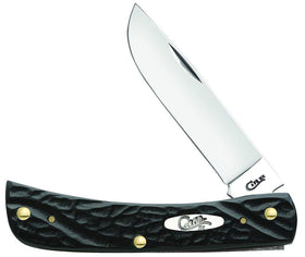 Case WR XX pocket knife rough black synthetic handle, closed for easy everyday carry.