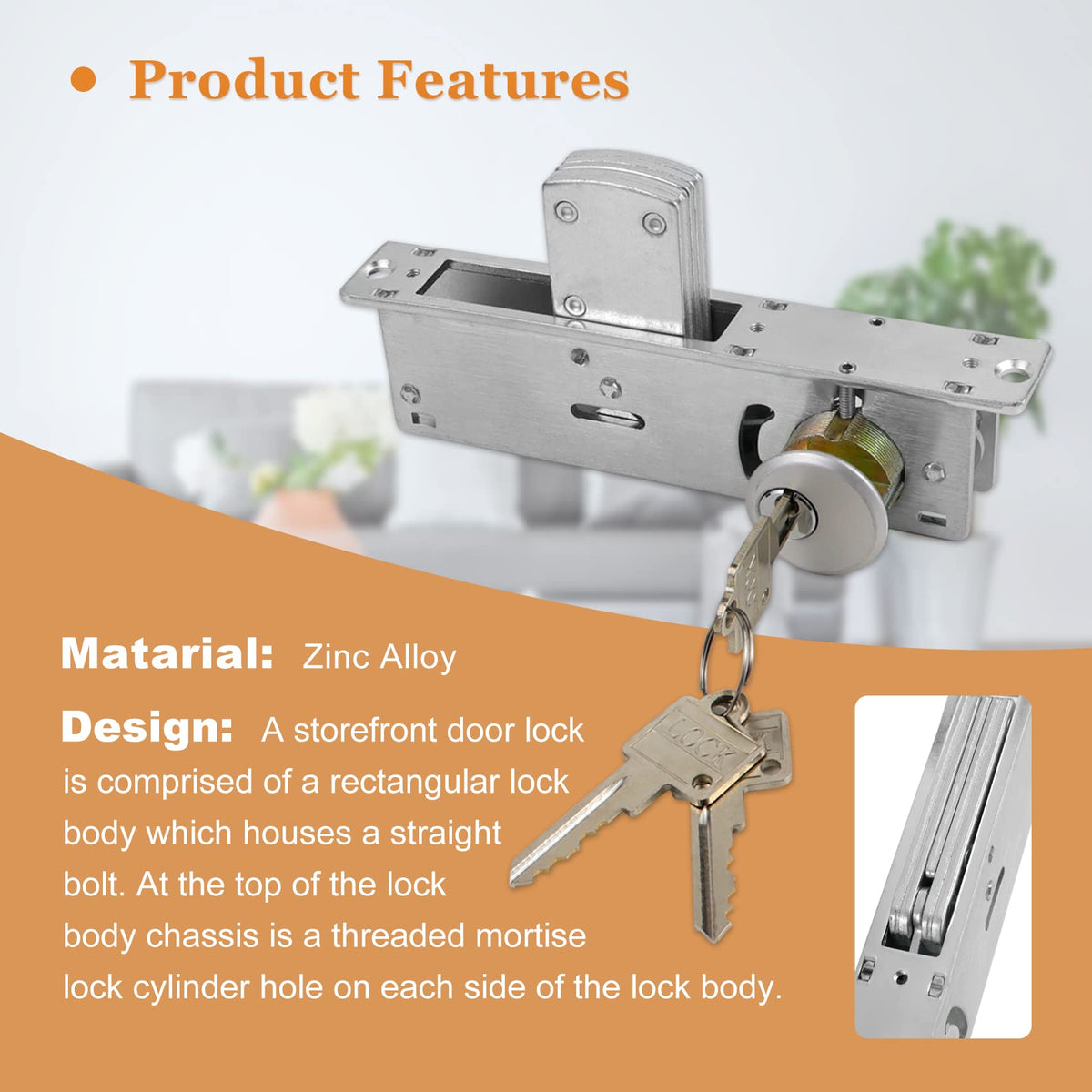 Casmer double cylinder offers versatile access control for storefront doors.