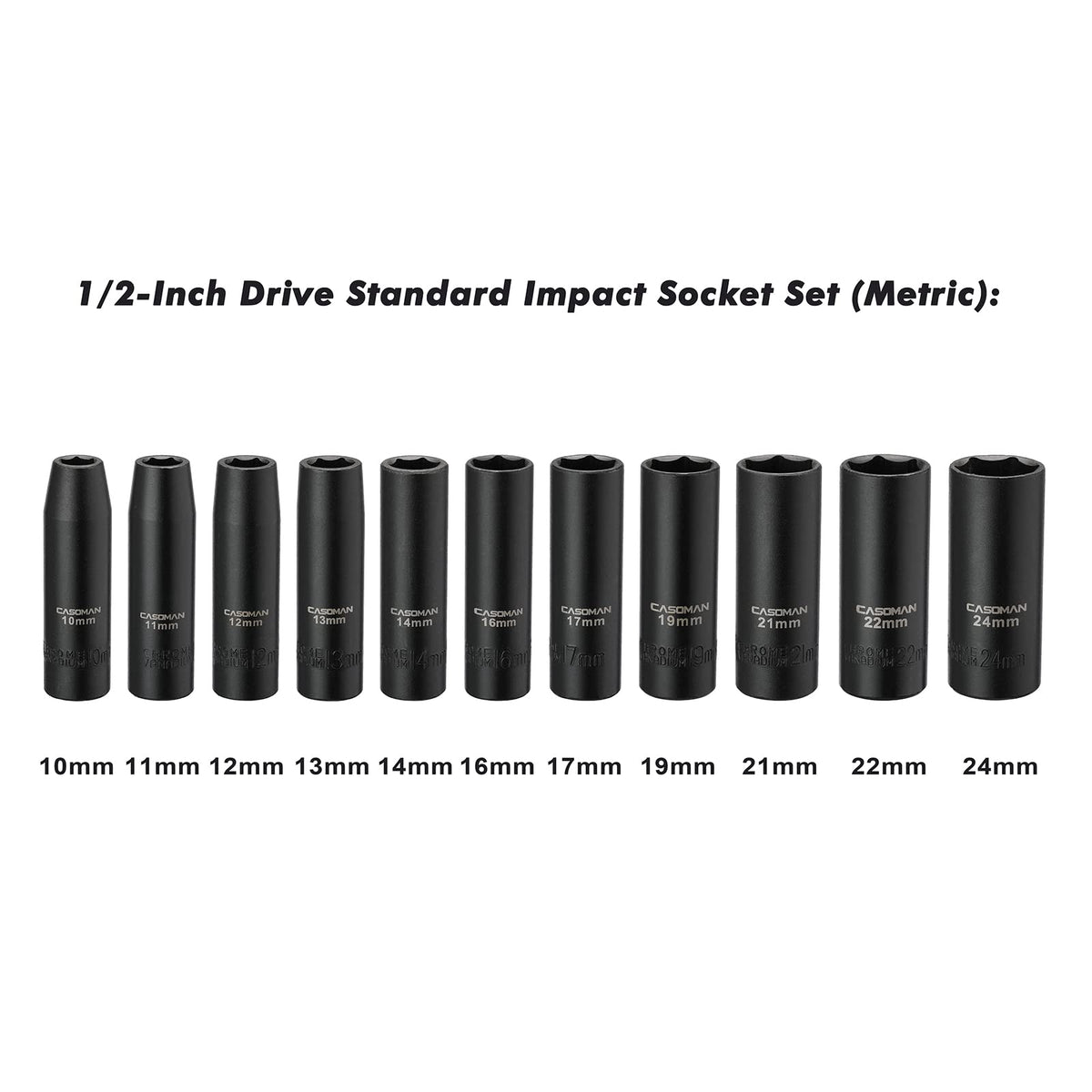 CASOMAN 11mm socket for precise fits on metric fasteners