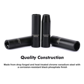 CASOMAN sockets with laser-etched sizes enable quick identification