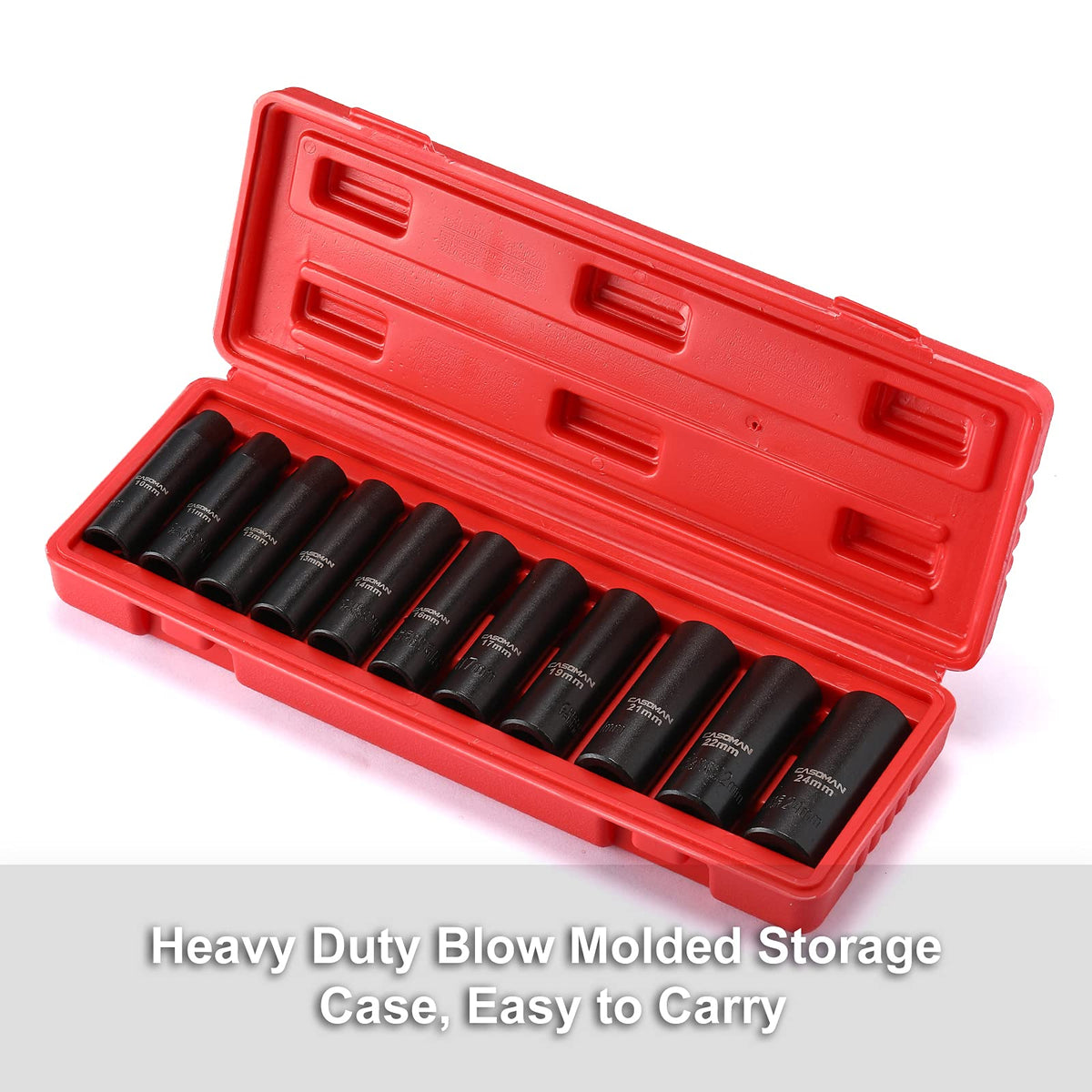 CASOMAN case keeps sockets organized and ready