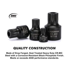 CASOMAN 1/2 inch drive bits MT16 to MT18 for heavy-duty tasks