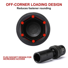 Casoman 12mm deep socket for 3/8-inch drive ideal for tight spaces.