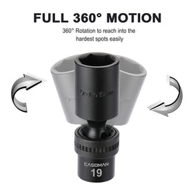 Casoman 14mm deep socket for 3/8-inch drive reliable performance.