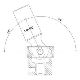 Casoman 16mm deep socket for 3/8-inch drive convenient torque access.