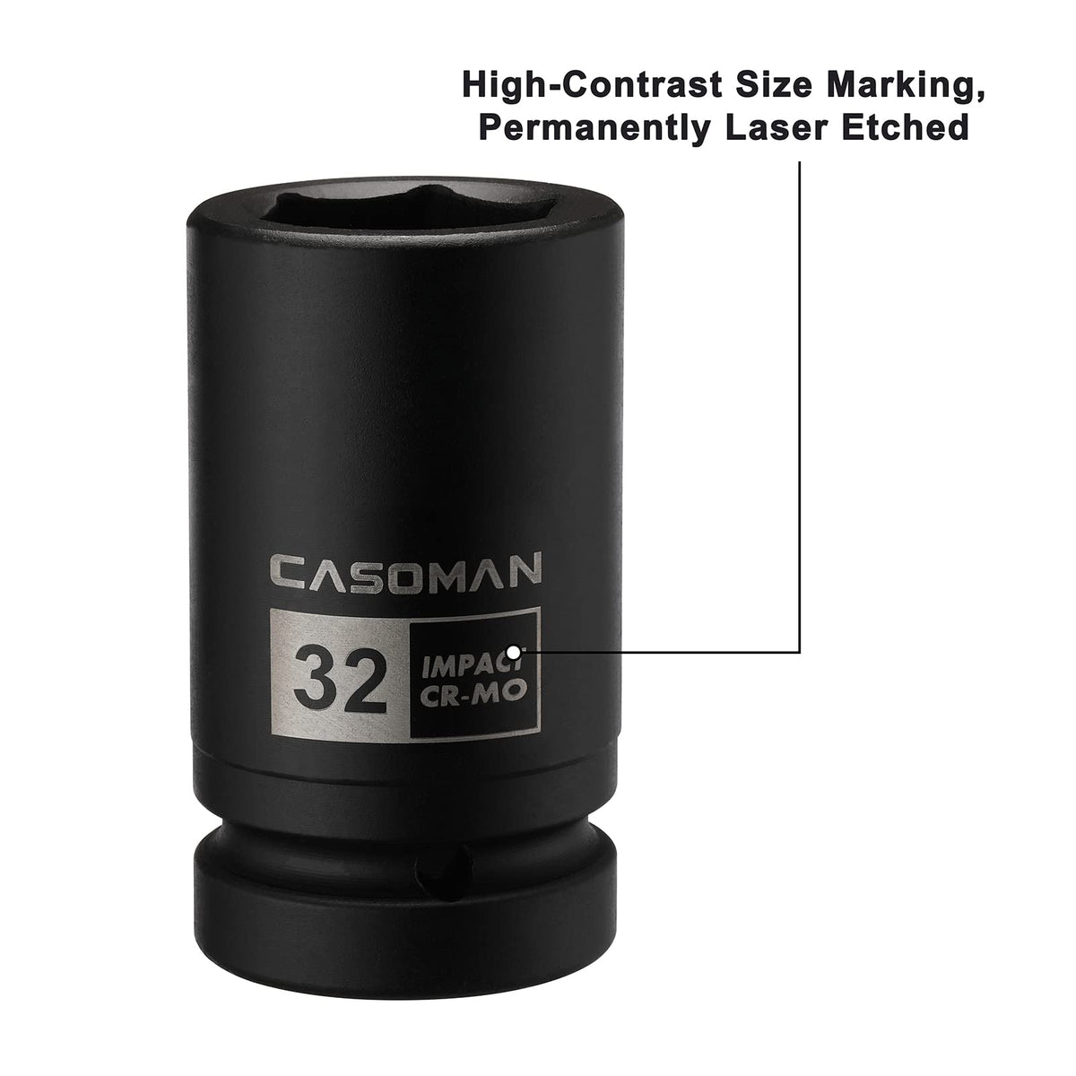The CASOMAN 29mm deep socket enables secure removal under load.
