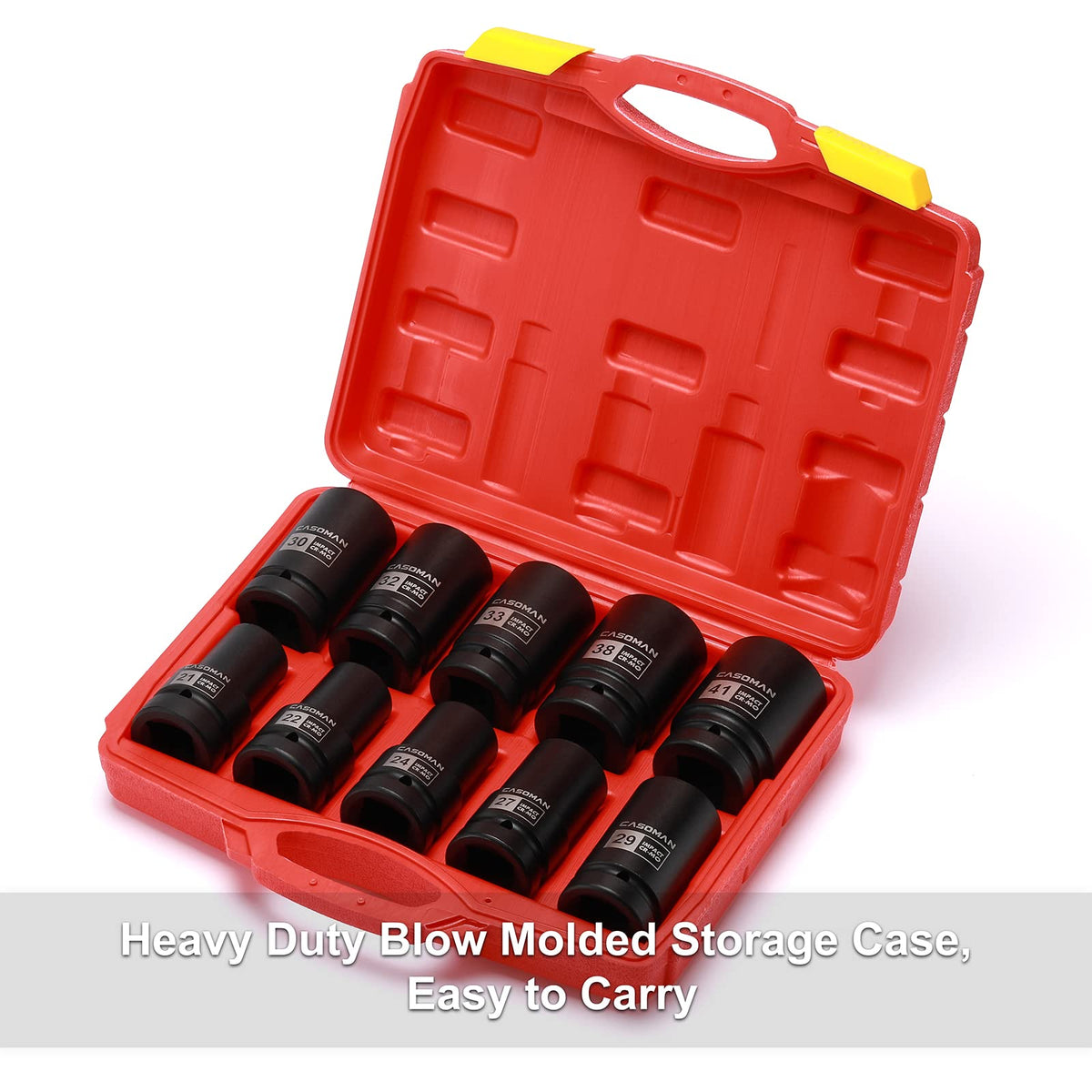 The CASOMAN 41mm deep socket tackles large axle nuts with ease.
