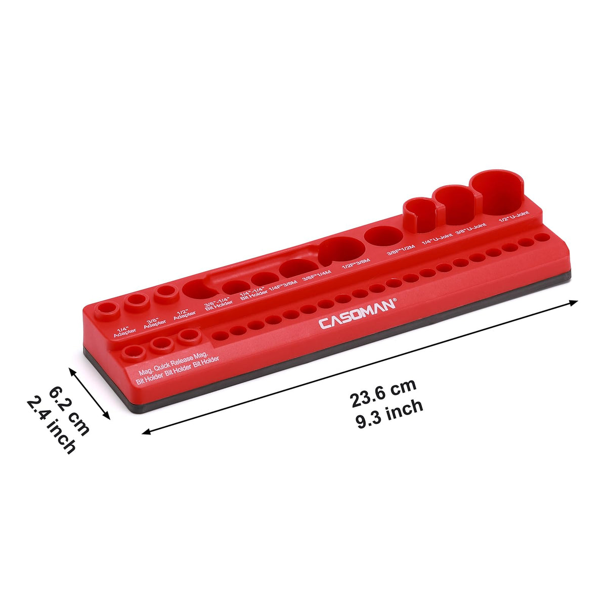 CASOMAN compact 35-piece kit layout demonstrates organized tool storage