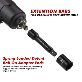 CASOMAN 3/8 universal joint enables flexible angles during assemblies.