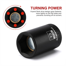 CASOMAN 6 point flank drive tightens grip and reduces rounding