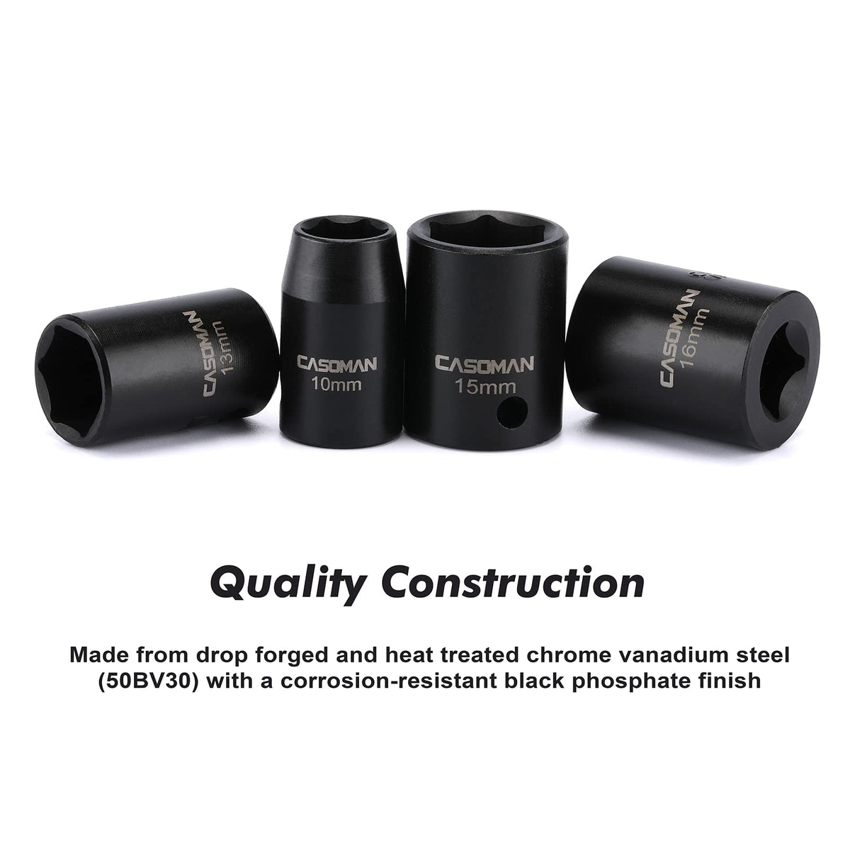 CASOMAN 7mm to 19mm metric range covers common fasteners