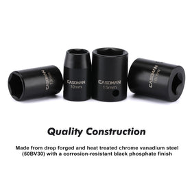 CASOMAN 7mm to 19mm metric range covers common fasteners