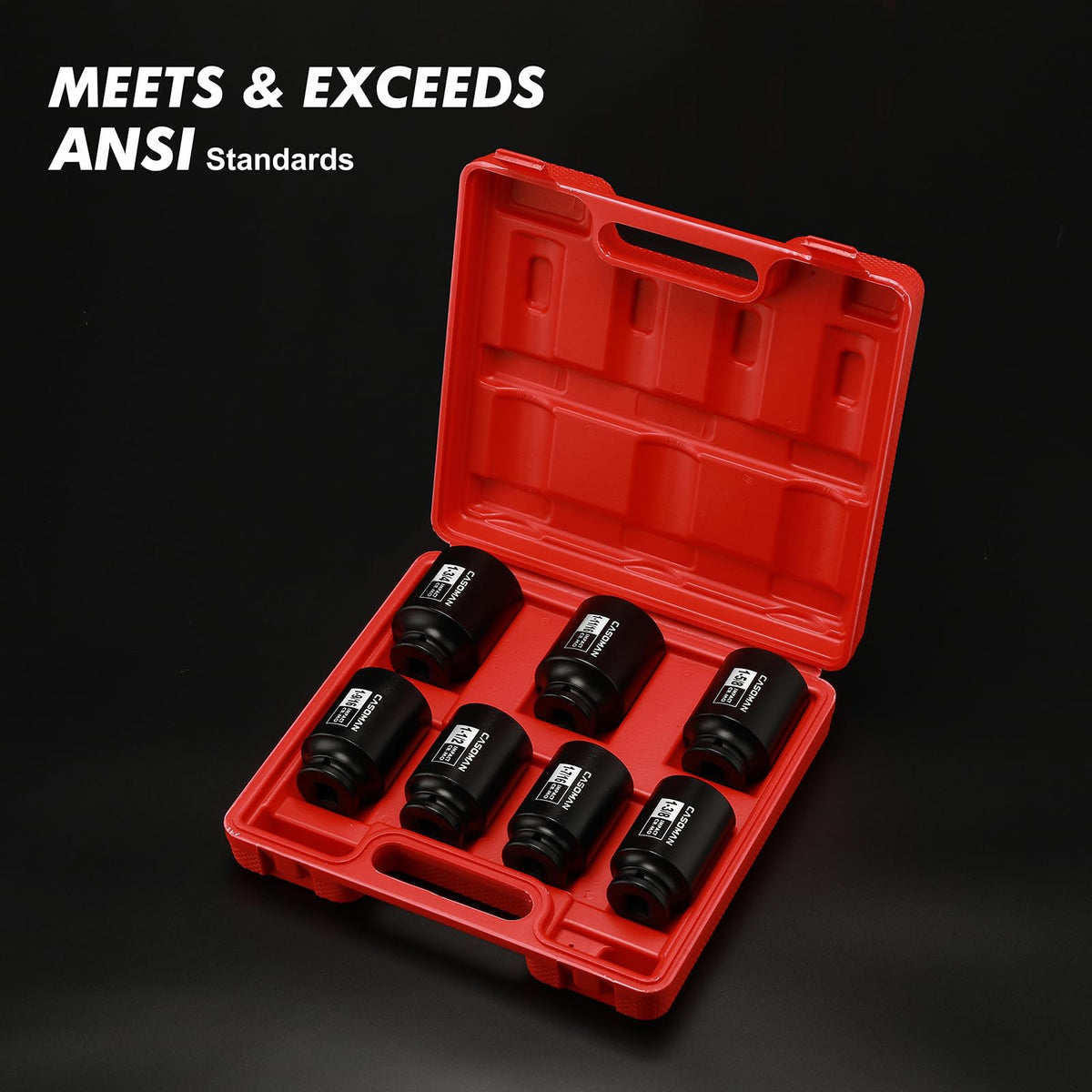 CASOMAN heavy-duty blow-molded case keeps tools organized