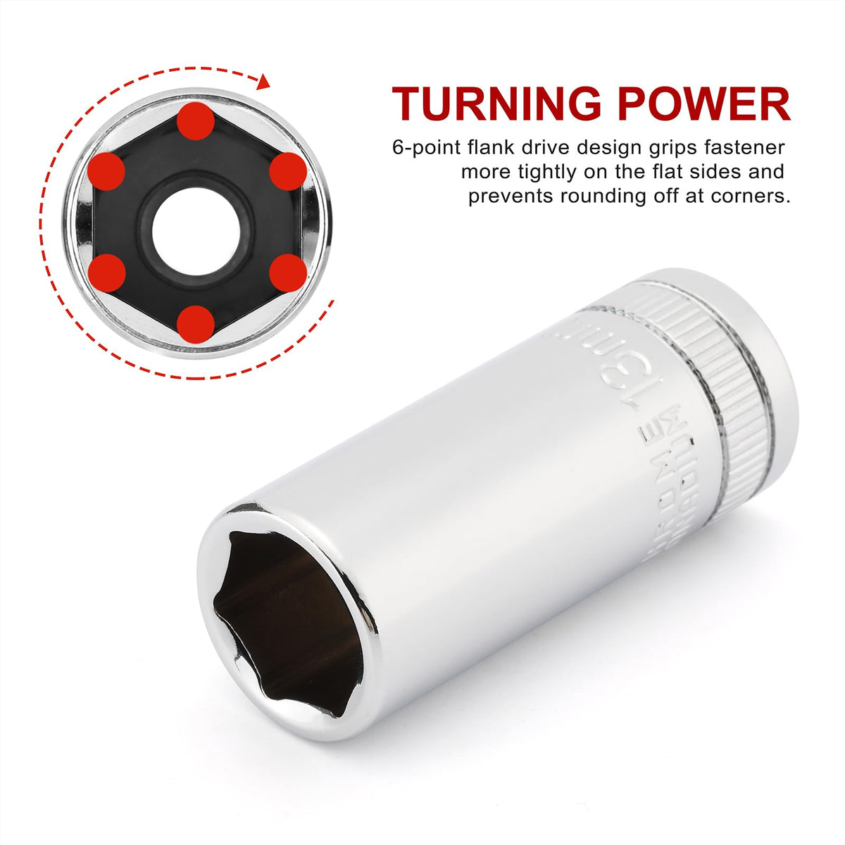 CASOMAN chrome finish close-up highlighting corrosion resistance and durability.