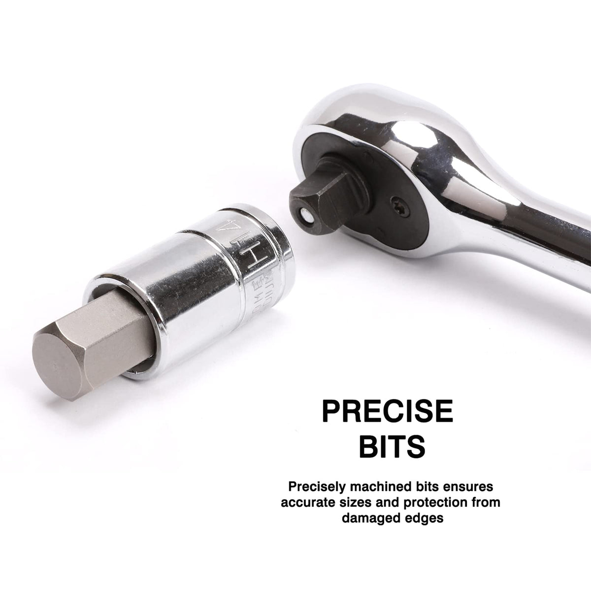 Chrome finish enhances visibility and reduces glare