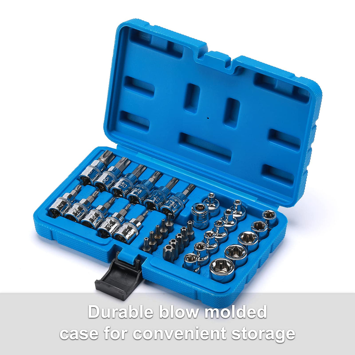 Casoman compact set fits in a toolbox drawer for quick access.