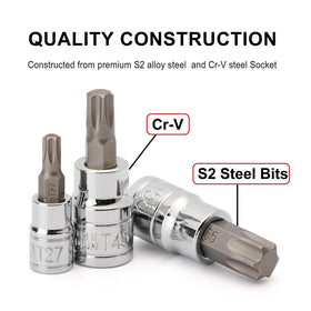 Casoman Cr-V sockets ready for torque transfer on fasteners